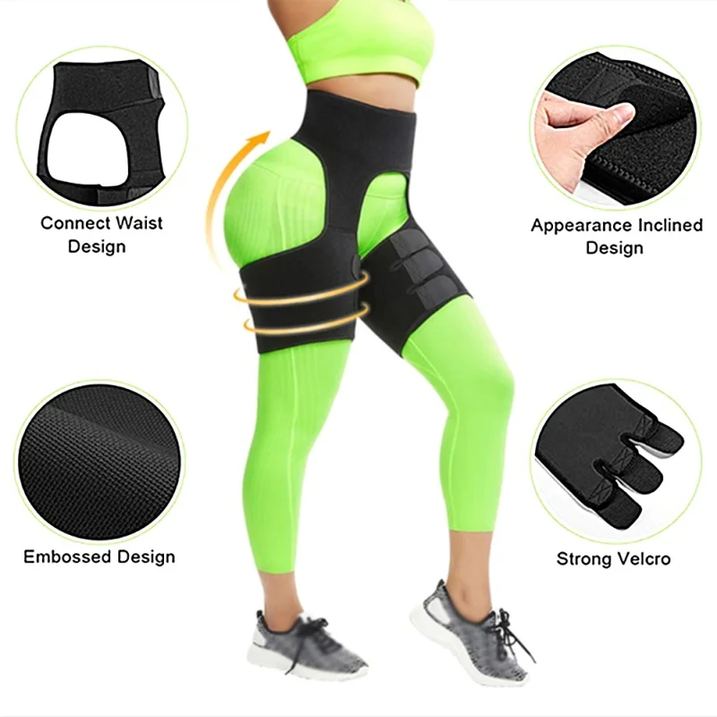 

Slender Slimming Belt Thigh Slimmer Wrap Waist Slim Thigh Trimmer Sweat Shapewear Toned Muscles Band