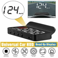 fashion car hud head up display over speed warning obd2 speedometer projector safe for auto head up display car accessories