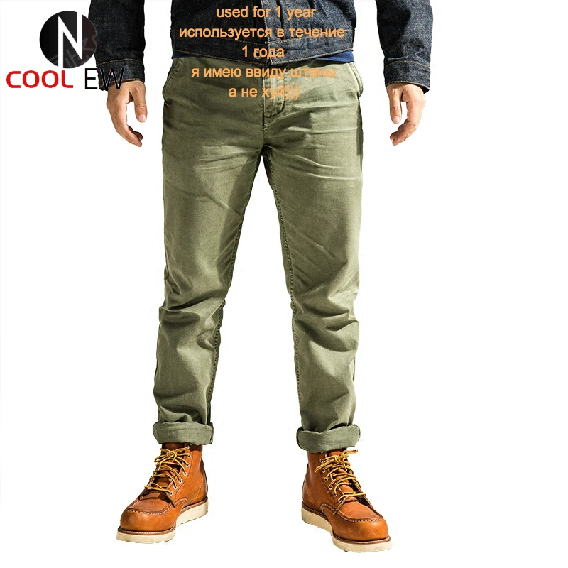 

Chino-0001 Mans One Washed Cotton Casual Quality Chino Pants 3 Colours