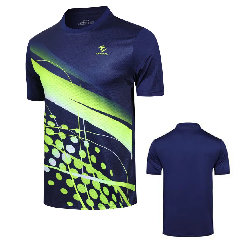 Free print new badminton sport shirt , t-shirt table tennis women ,tennis t-shirt men ,tennis shirts for men,volleyball t shirt