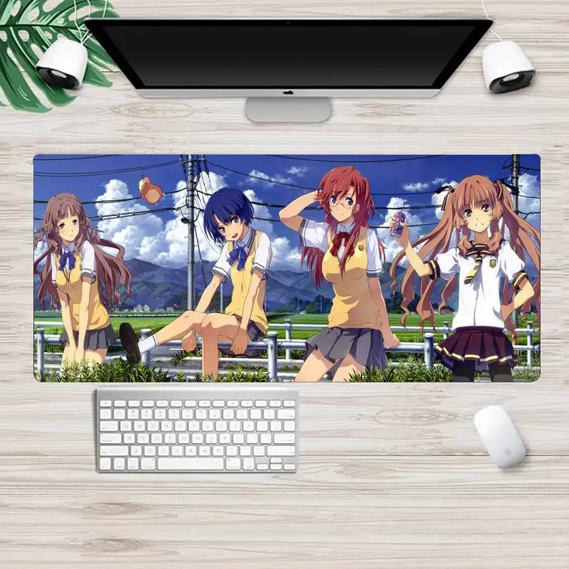 

Коврик для клавиатуры Ano Natsu de Matteru, резиновый игровой коврик для мыши XL, большой игровой коврик для клавиатуры, ПК, настольного компьютера, пл...