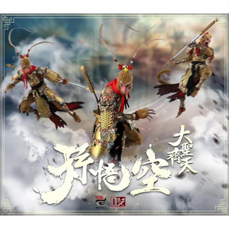 Beste 303 Speelgoed Zelfs Fase Van De Nationale Wind GF002 1/6 Monkey King Zon Wukong Qi Tian Da Sheng Action Figure