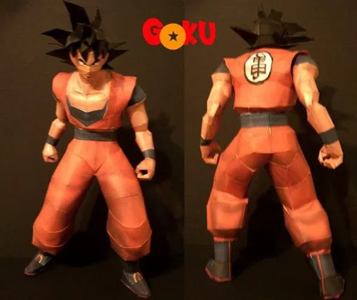 

D3D Paper Model Goku Paper Puzzles DIY Handmade Toys
