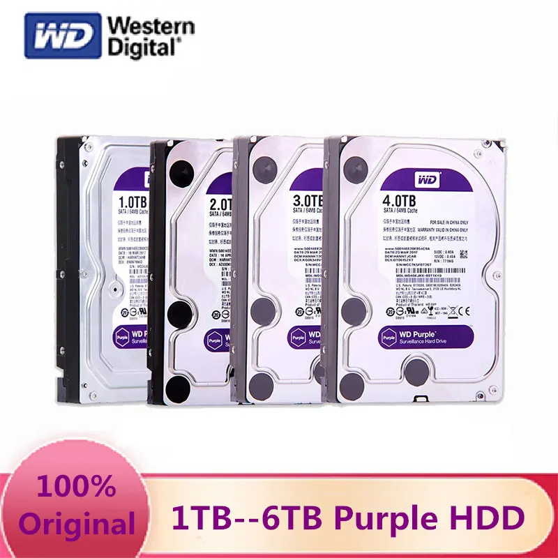Жесткий диск Western Digital WD фиолетовый HDD 1 ТБ 2 3 4 6 SATA III 0 ГБ/сек. 5 &quotжесткий HD для