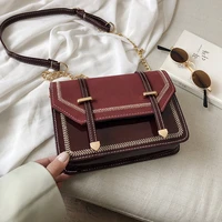 vintage pu leather messenger crossbody bags for women 2021 fashion lady luxury branded trending female shoulder bag handbags