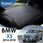 Кожаные автомобильные коврики Kcimo для багажника BMW X5 F15 2014-2018, аксессуары, Задняя подкладка для груза, коврик для багажника, автомобильный коврик, коврик для пола 2017 2016