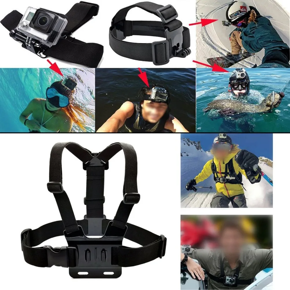 49 в 1 для Gopro аксессуары комплект Go pro Hero 4 3plus крепление Спортивная камера набор