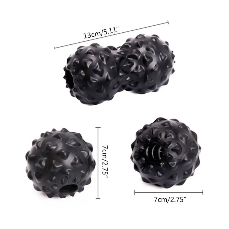 

ABS EVA Peanut Massage Ball Spiky Trigger Point Muscle Relief Yoga Ball Fitness Pain Relief Back Roller for Plantar