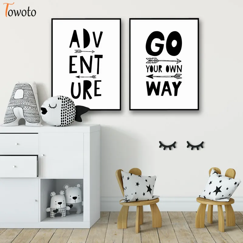 Монохромная племенная Картина на холсте вдохновляющие цитаты плакаты