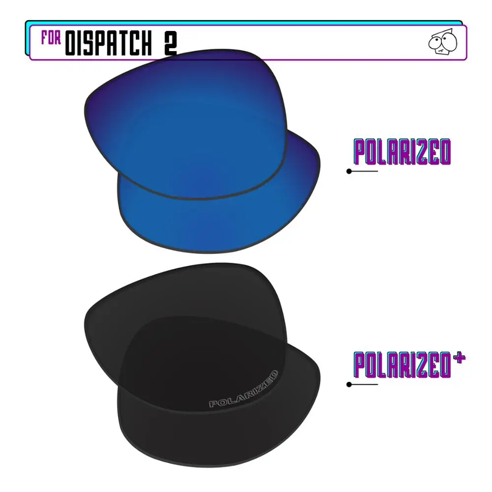 Поляризованные Сменные линзы EZReplace для солнцезащитных очков Oakley Dispatch 2 черный P Plus