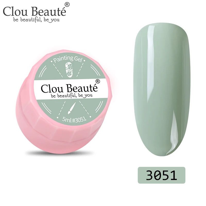 3051 Clou Beaute 72 цвета гель-краска УФ/светодиодный гель для ногтей замачиваемый дизайн ногтей светодиодный лак для ногтей УФ-гель для ногтей DIY Краска паук гель лак - Цвет: 3051