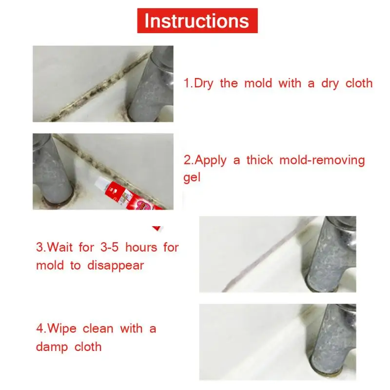 

Household Remover Cleaner Chemical Miracle Deep Down Wall Mold Mildew Caulk Gel Mold Remover Gel Contains Chemical Free Wood