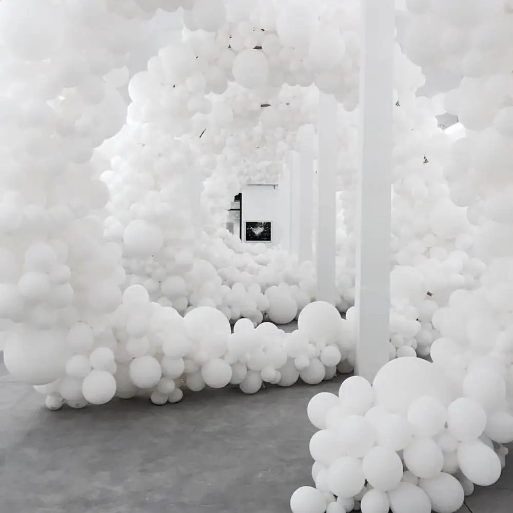 

5 "10" 12 "18" 24" 36 " Matte Pure White Balloons Round White Art Shape Wedding Birthday Decoration Party Helium Balloons