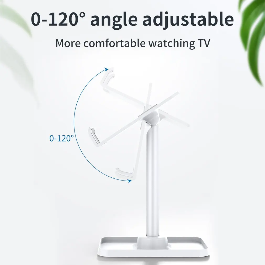 

Q1 Desktop Phone Holder Tablet Stand For IPad Phones Universal Bracket Metal Telescopic Adjustable Height Angle Live Support