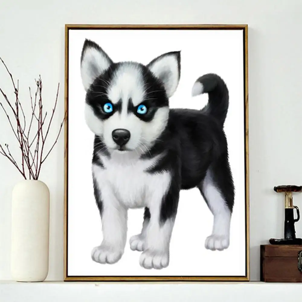 Животное собака узор 5D DIY Полная Алмазная вышивка крестиком мозаика украшение