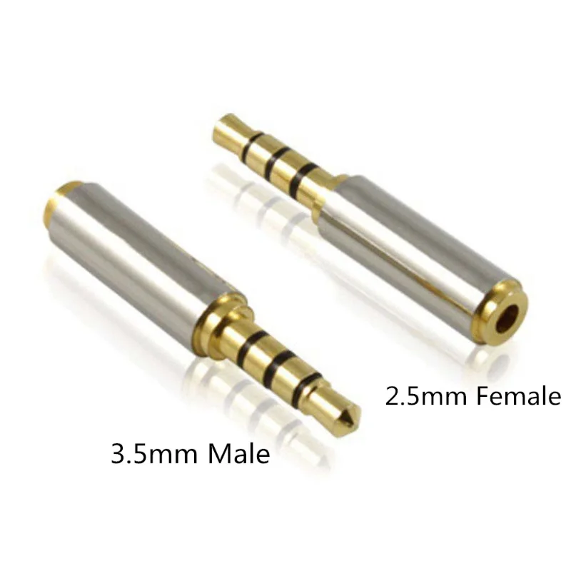 

Audio Jack 2.5mm Audio Connector 2.5to3.5 Headphone Jack Hifi Male Plug Earphone Repair Cable Solder Wire AUX 2.5 Jack Adapter