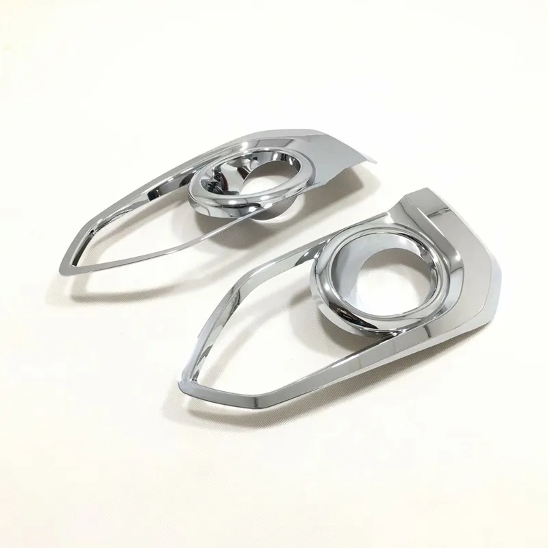 

For Honda FIT Jazz 2017 2018 ABS Chrome Car front fog lamp Decoration frame Cover Trim accessories car styling 2pcs