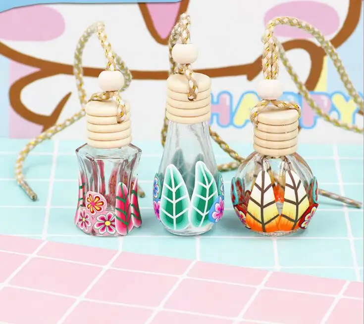 

Оптовая продажа 200 шт. 8-15 мл, быстро высыхает, полимерная глина Стекло с эфирным маслом диффузор пустая бутылка для парфюма автомобиля повес...