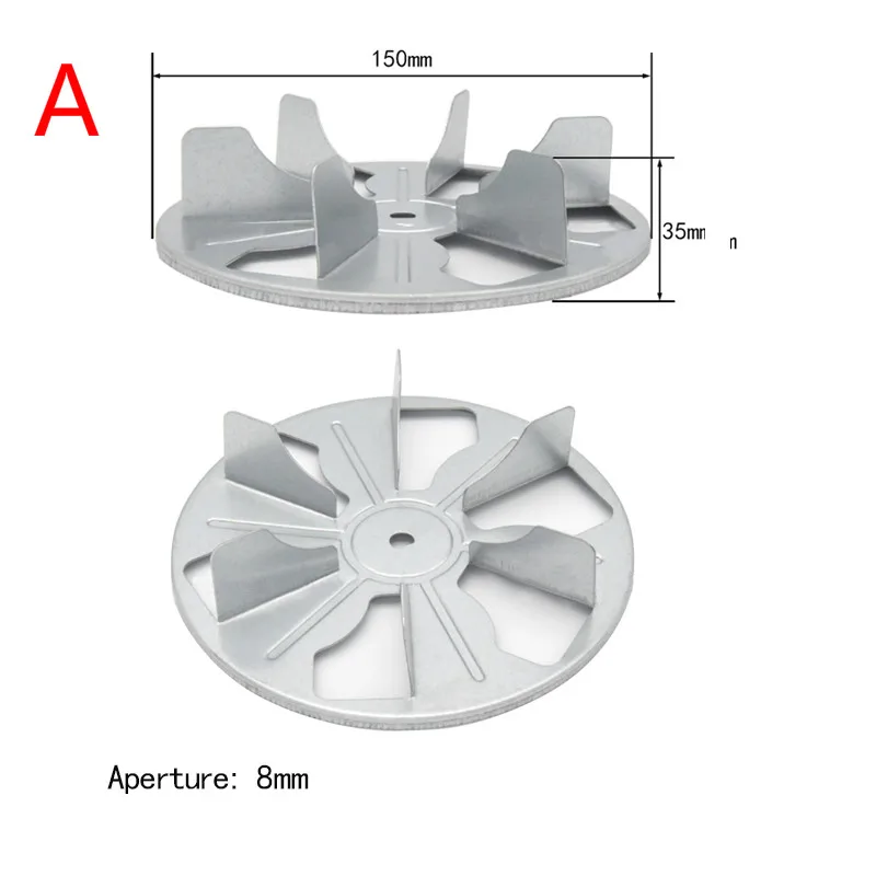 Aluminum Alloy Motor Fan Blades Fan Paddle Blades for Oven P