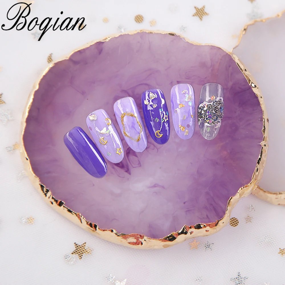 BQAN натуральный камень из смолы для дизайна ногтей цветная палитра акриловый Гель