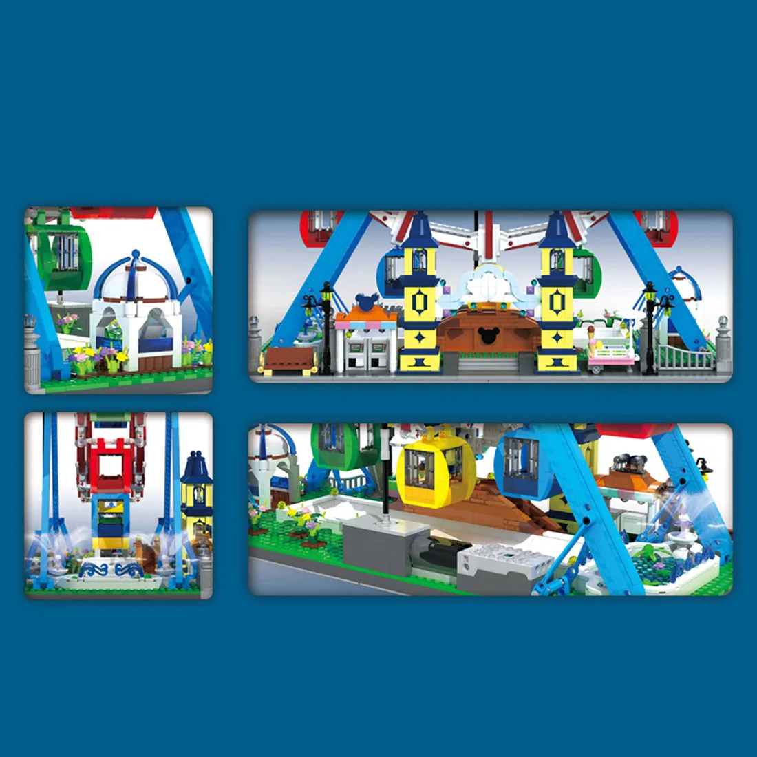 

3836+Pcs Ferris Wheel Building Blocks Model Assembly Kids Toy Christmas Gifts with Light and Music block assembly toys Gifts