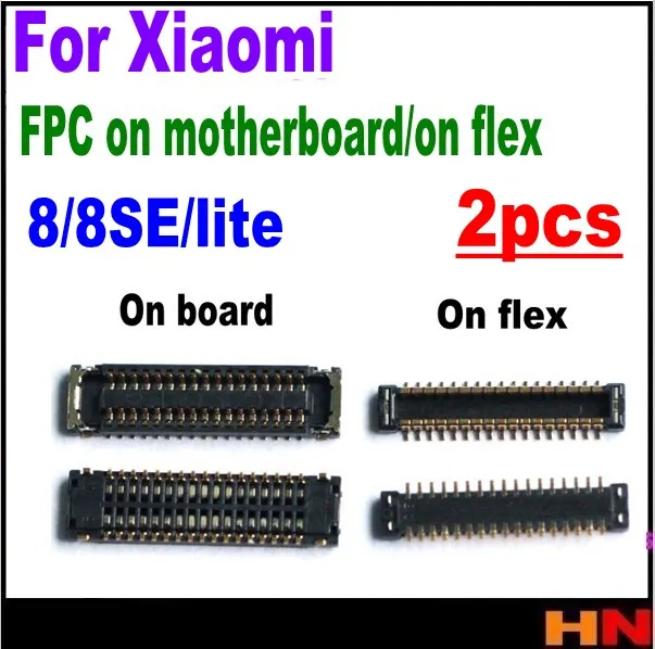 2 шт. для Xiaomi 8 8SE lite M8 M8se док станция с ЖК дисплеем гибкий разъем FPC на материнской