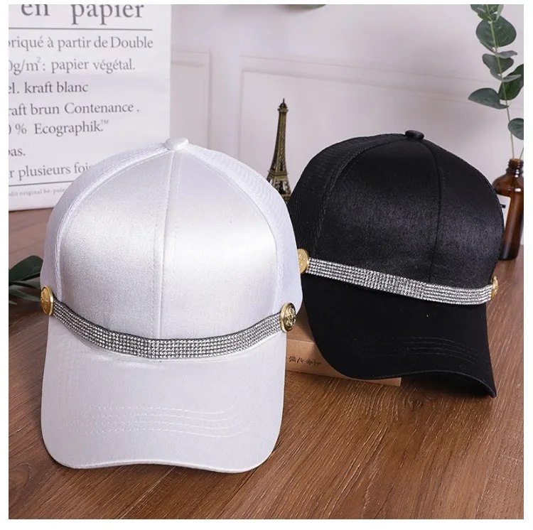 Мужская и женская кепка RUIXF006 Повседневная Уличная Кепка унисекс на ремне стразы