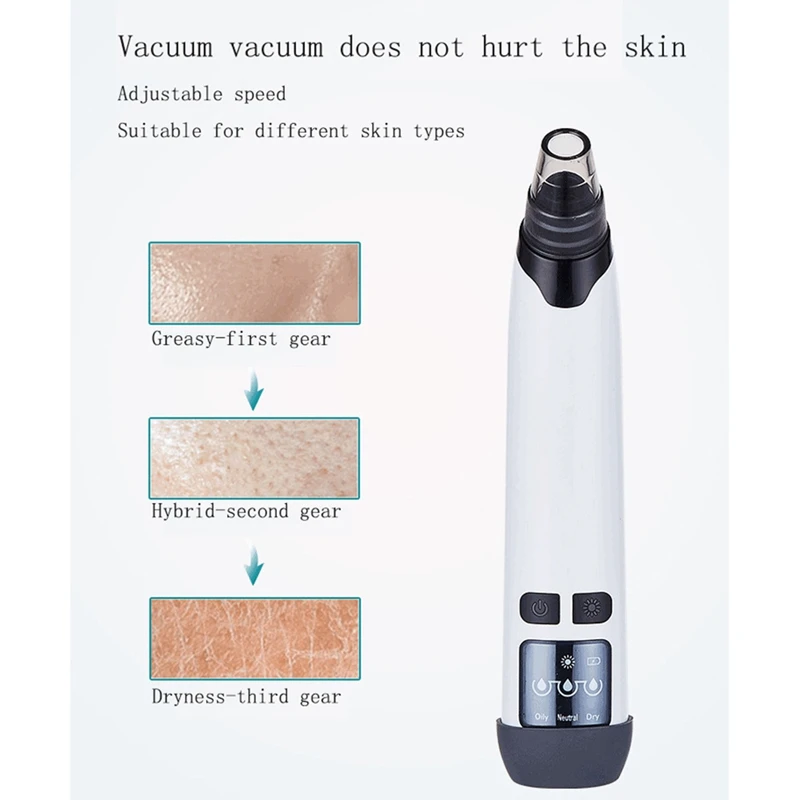 

Electric Face Nose Vacuum Blackhead Pore Remover Suction Blackhead Pimple Acne Remover Cleaner