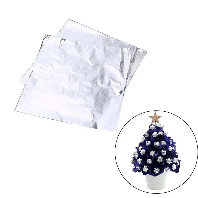 100 шт./лот Конфеты Оберточная Оловянная бумага для вечерние DIY подарки поставки