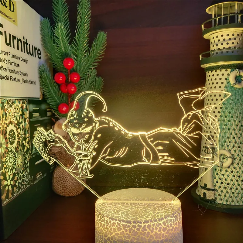 Светодиодный ночник с аниме Драконий жемчуг Z Забавный светильник со