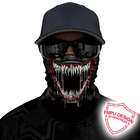3D череп Venom шеи буфами мотоциклетная маска для лица банданы для велоспорта лента для волос в стиле Джокер Venom защитный лицевой щиток на открытом воздухе гетры шеи для горнолыжного спорта, маски на лицо