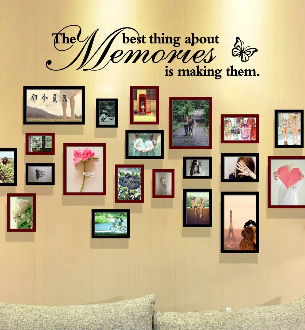 The Best Thing About Memories Is Making Them Wall Stickers Removable Art Vinyl Mural Home Room Modern Decoration | Дом и сад