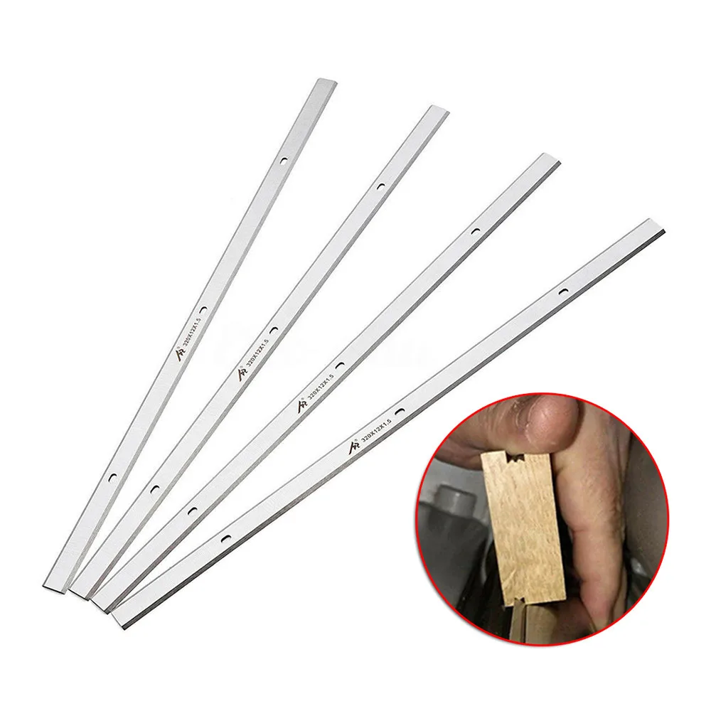 

4Pcs 12-1/2'' HSS Replacement Blades Knives For Porter Cable PC305TP Planer Woodworking Tools Accessories