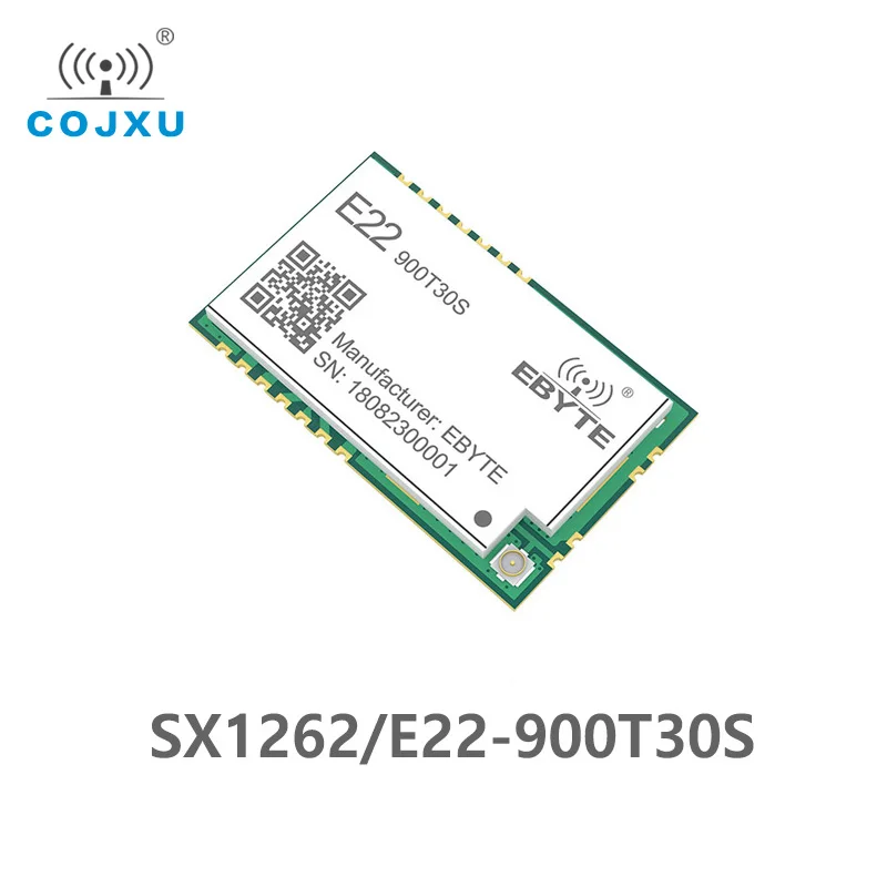 Фото Беспроводной модуль SX1262 UART LoRa TCXO 1 вт 915 мгц передатчик интерфейса cdebyte 868 дальний