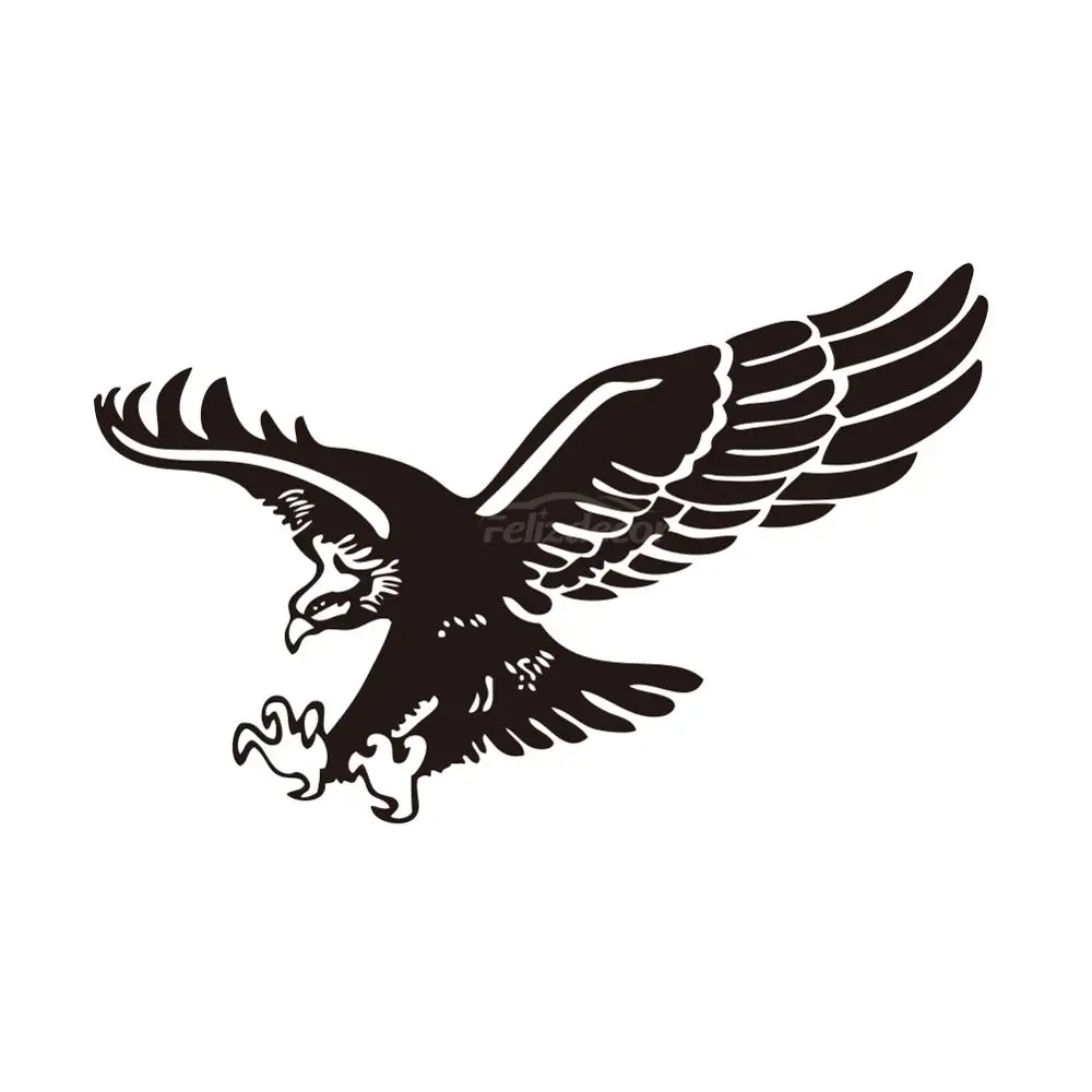 Виниловая наклейка на лобовое стекло автомобиля с изображением орла