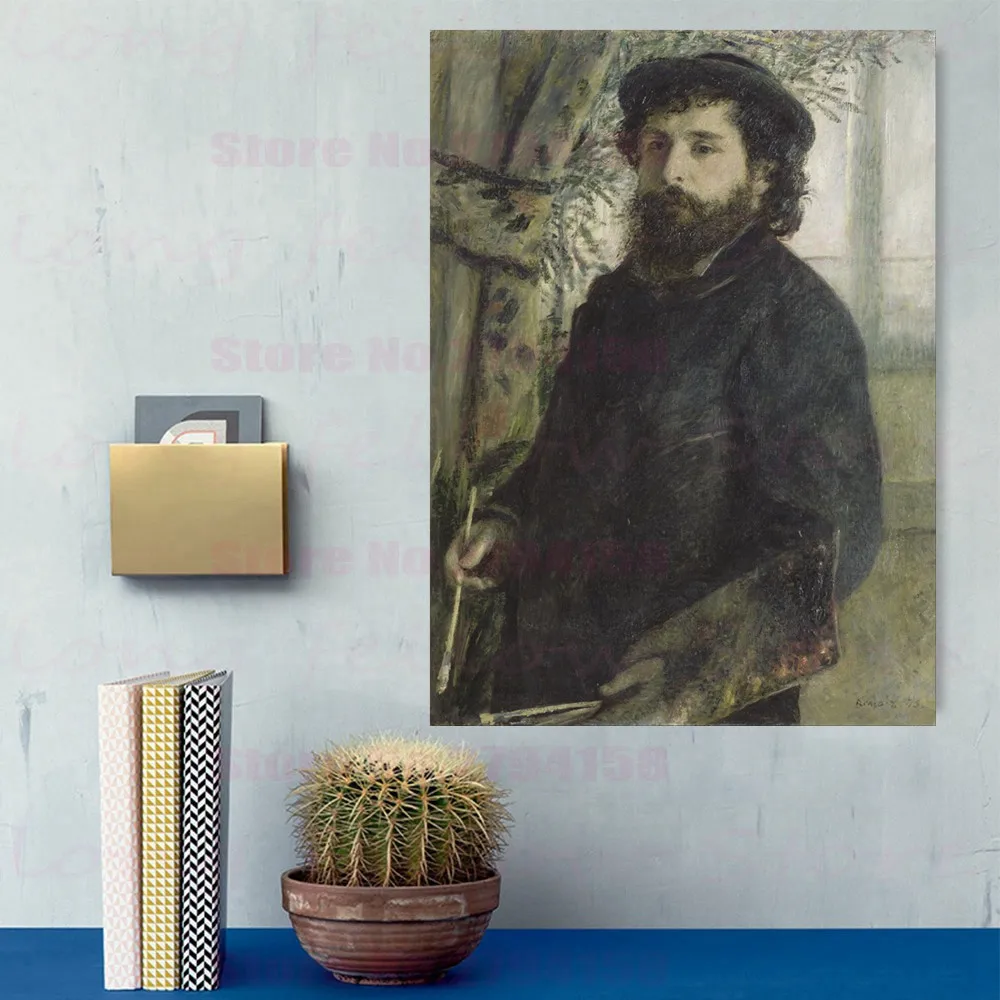 Настенная картина в стиле ретро портрет Клода Моне Пьер Аугуст Ренуары декор для