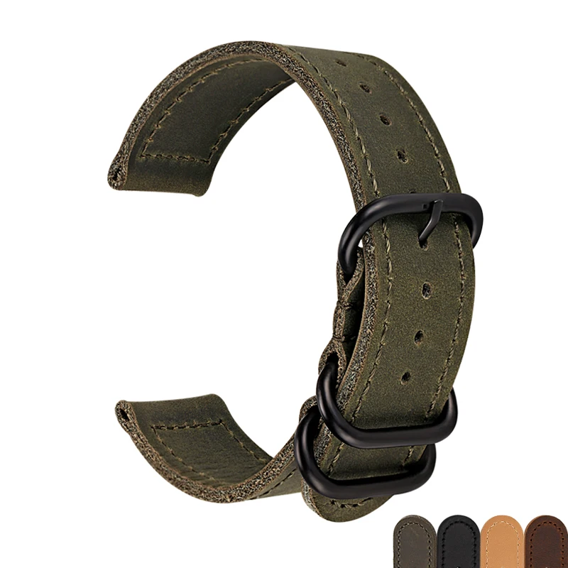 

Ремешок для часов из натуральной кожи, коричневый, желтый, зеленый, черный, винтажный ремешок для часов 18, 19, 20, 22, 23, 24, 26 мм, ремешок для часов для Fossil IWC