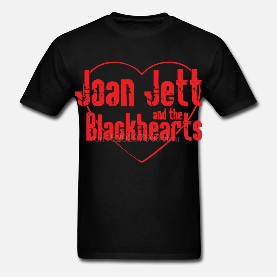 Joan-Jett-und-die-Blackhearts-4-T-Shirt-Bequem-t-shirtCasual-Kurzarm-T | Мужская одежда