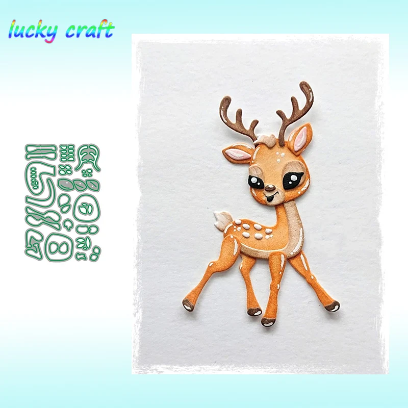 Рождественский маленький набор оленей металлические режущие штампы для DIY