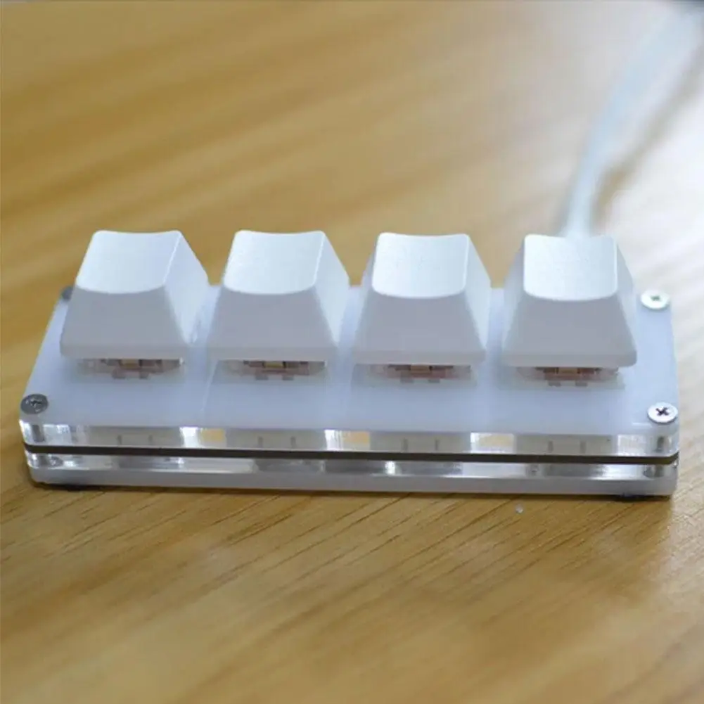

New Durable and Portable 4-key Usb Mini Mechanical Keyboard Macro Data Shortcut Cable Custom Keyboard and Diy Programmable H6Z0