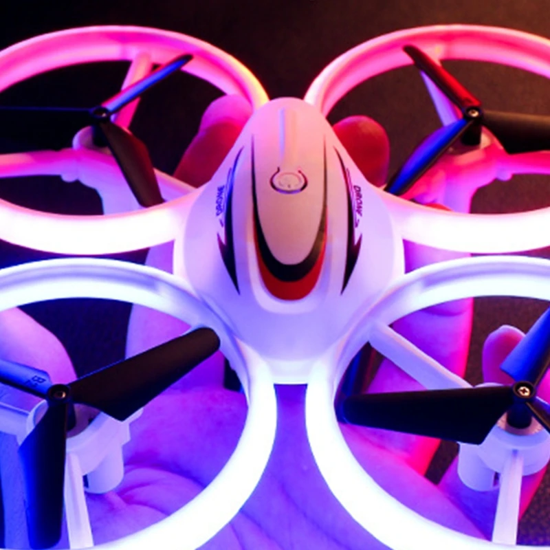 

2.4GHz 4 Channel Remote Control Drone with LED Light RC Mini Quadcopter Aircraft UFO Altitude Hold Helicopter Toys
