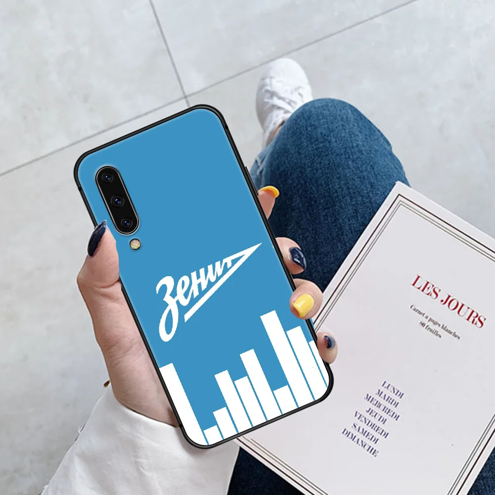 

Zenit Football Blue Logo Phone Case For Huawei P Mate 10 20 30 40 Pro Lite Smart 2019 2021 black Bumper Silicone Funda Painting
