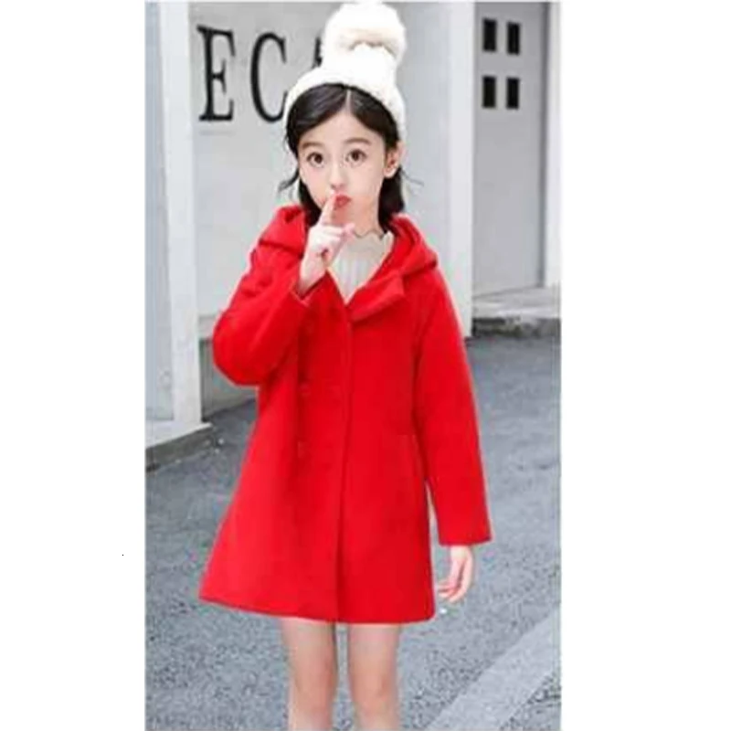 Лидер продаж модное Свободное пальто с капюшоном для девочек хлопковое детское