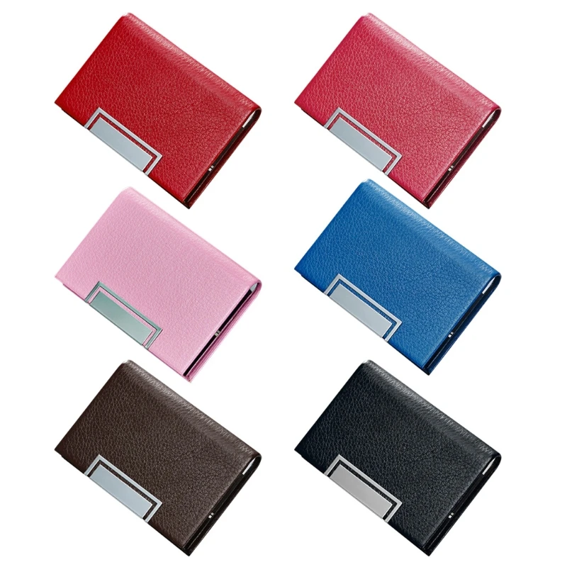 

Business Card Case Name Card Holder Metal Pocket Card Holder PU Name Card Case
