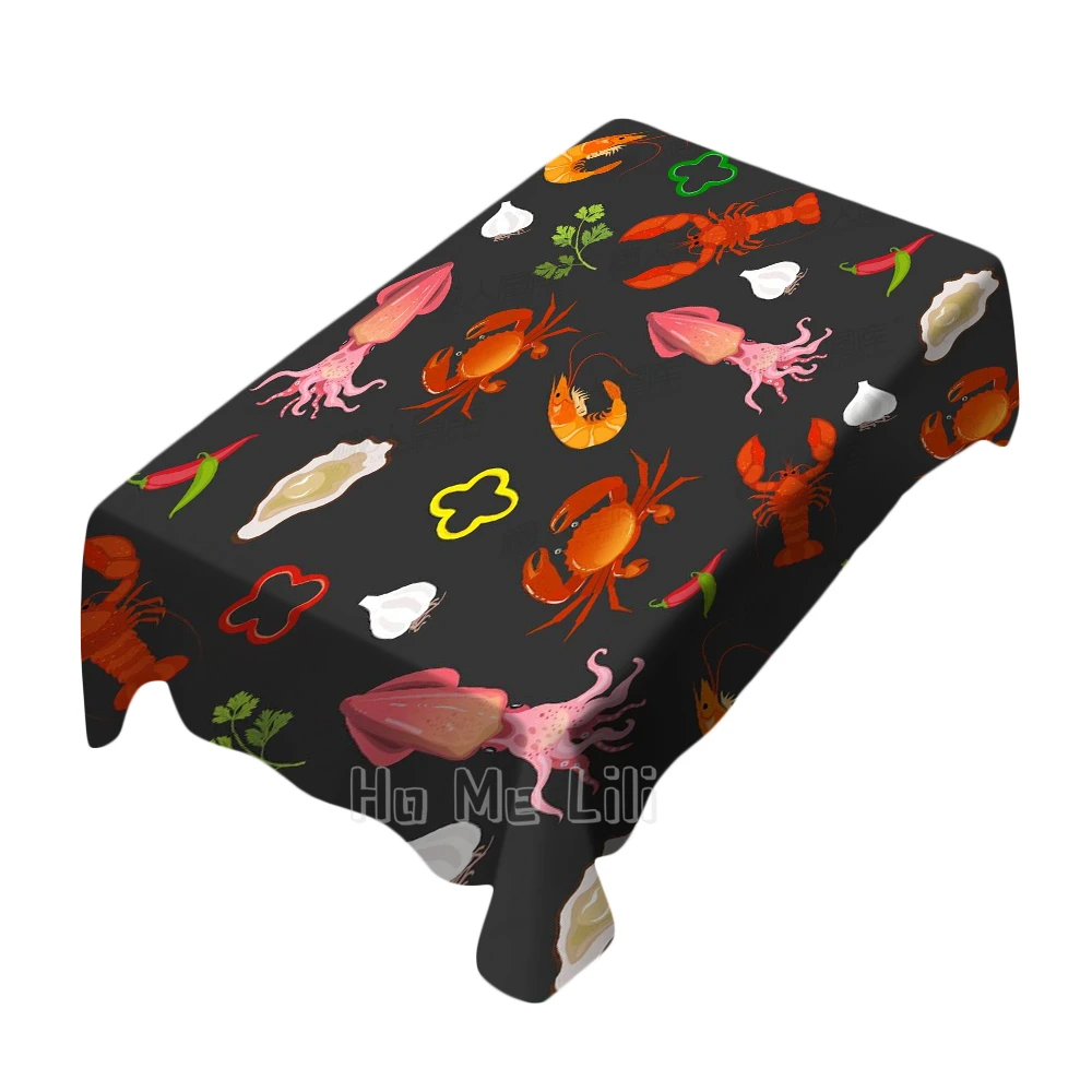 

Delicious Food Pattern Design Tablecloth For Picnic Kitchen Dinner Table Decor