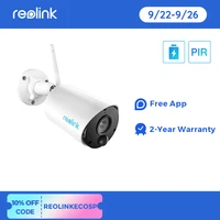 reolink argus eco ip camera outdoor wireless security cam full hd 1080p rechargeable battery powered surveillance with pir