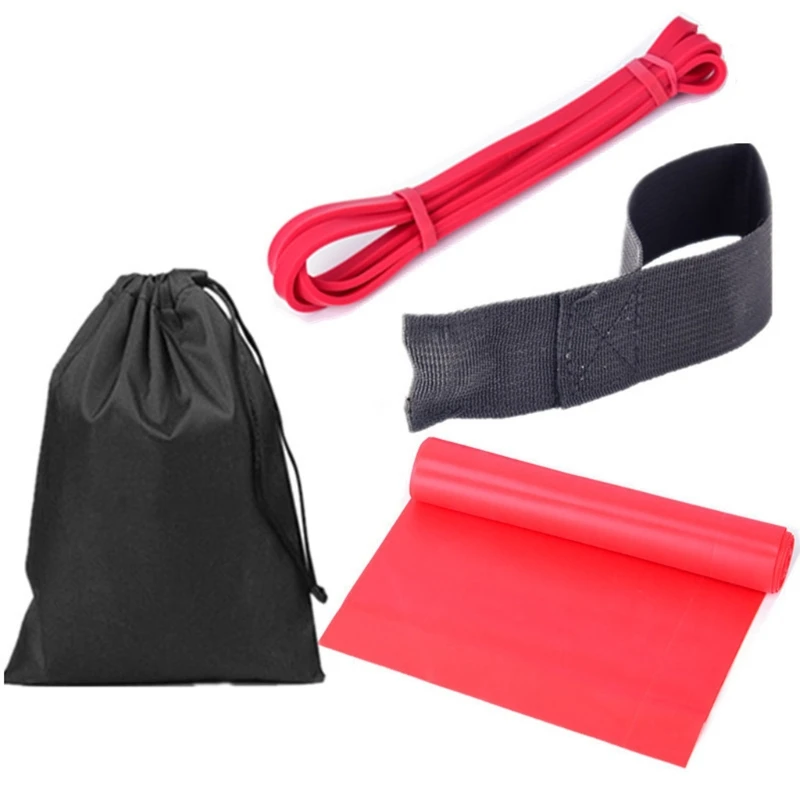

4 Pcs Yoga Fitness Resistance Ring Yoga Pull Band Rope Set Skid Plate Elastic