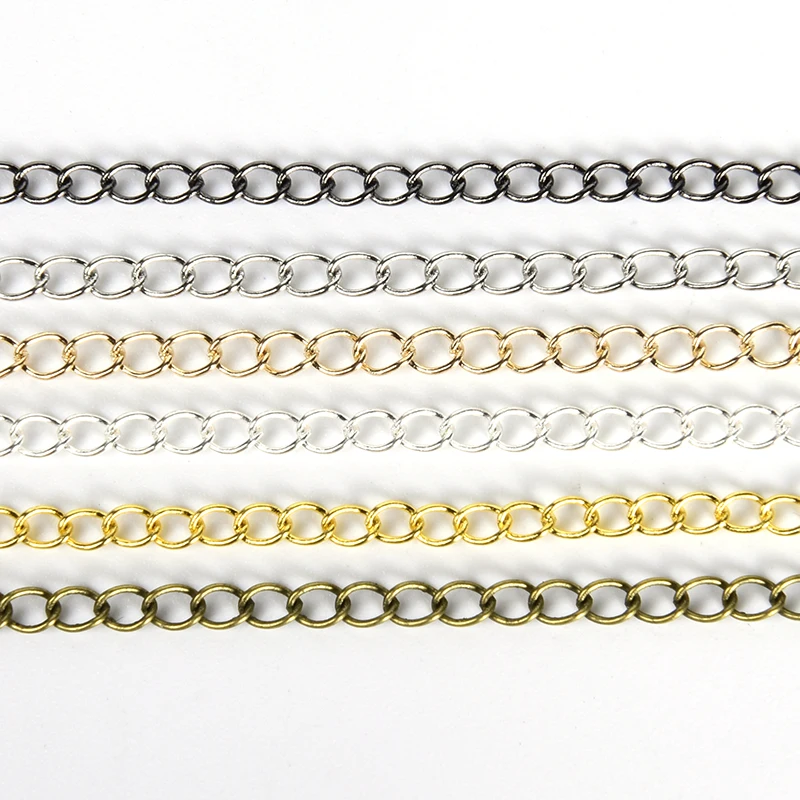 

Цепочка удлиненная, о-образная, удлинитель колье, для изготовления украшений