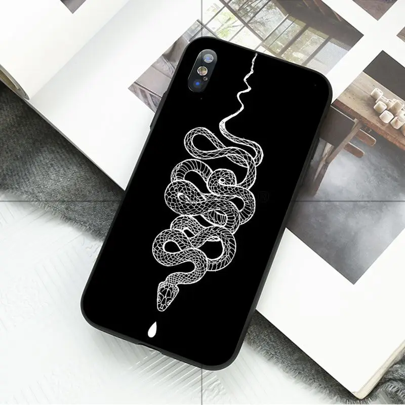 A12 Ruicaica Coral snake animal TPU Silicone Phone Case Cover for Apple iPhone 8 7 6 6S Plus X XS MAX 5 5S SE XR 11 11pro max Cover - Color: A12