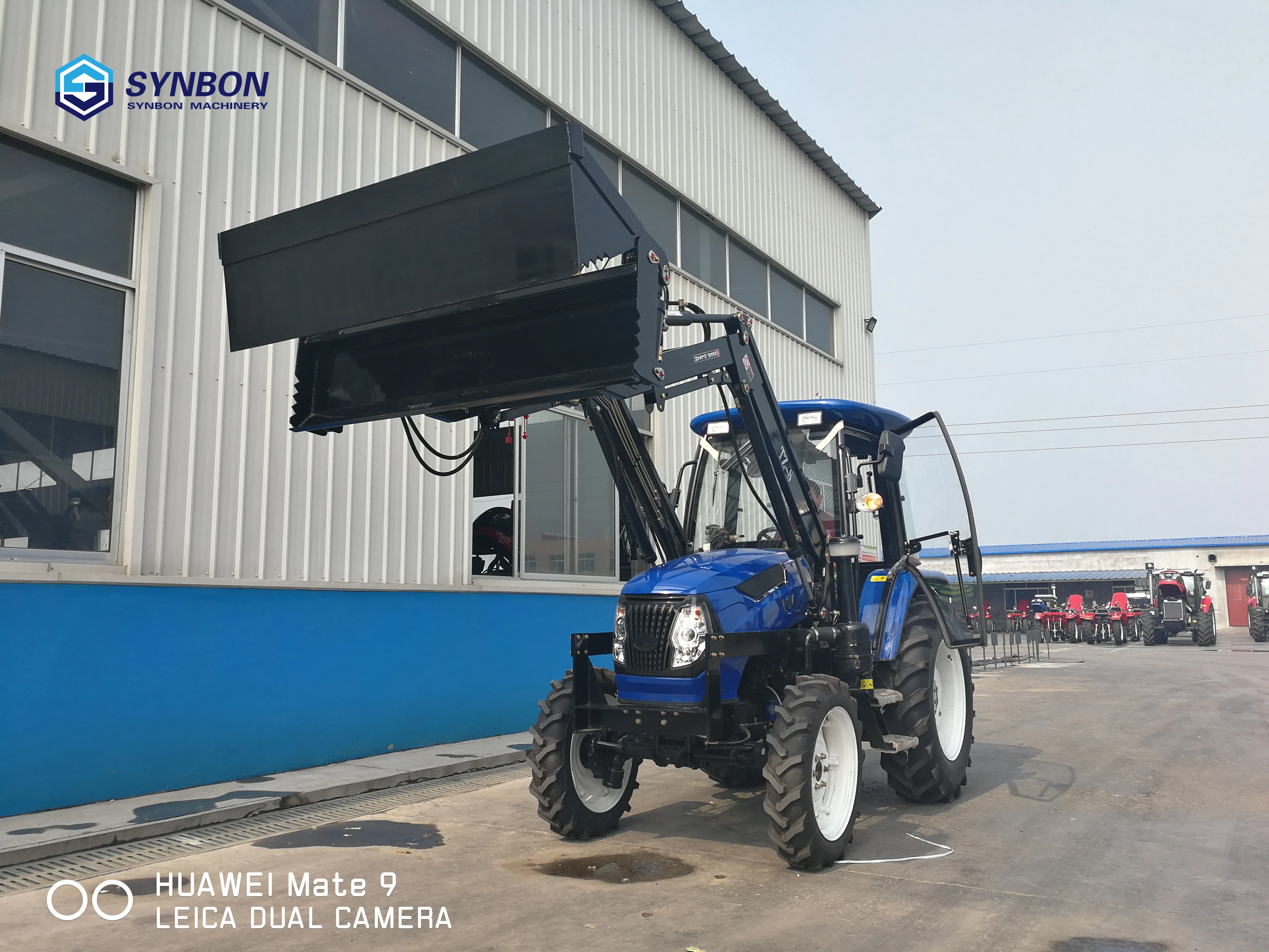 SYNBON new 75HP 4 колесный драйвер гидравлический сельскохозяйственный трактор